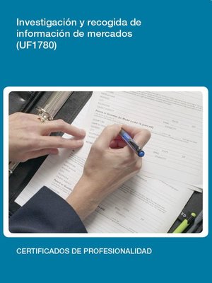 cover image of UF1780--Investigación y recogida de información de mercados